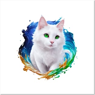 pretty cat Posters and Art